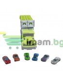 Пързалка камион автомобилна писта гараж за колички играчки колички